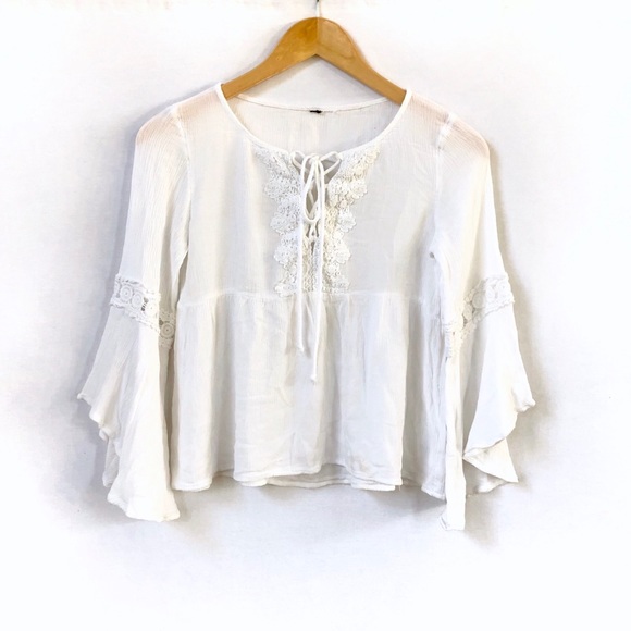 H&M Tops - H&M Lace-Up Top